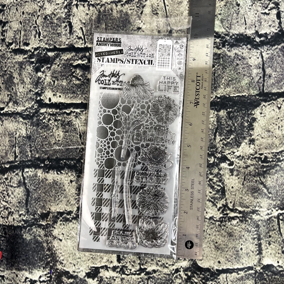 Tim Holtz Stampers Anonymous London Rubber Cling Stamp Set Thmm124