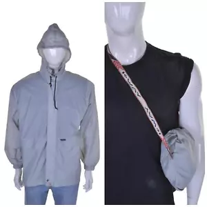 VINTAGE K WAY Pac A Mac Anorak M Cagoule Kagool Waterproof Jacket 70s 80s - Picture 1 of 13