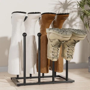 Woodside Steel Wellington Boot Rack/Walking Boot Storage Stand, Indoor & Outdoor - Picture 1 of 13