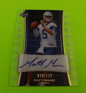 2007 Matt Moore Upper Deck Trilogy ACETATE NFL AUTOGRAPH ROOKIE #165 MINT /139 - Picture 1 of 1