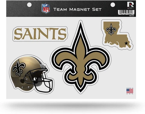 New Orleans Saints Team Magnet Set Helmet Logo Wordmark NEW NFL Free Shipping! Cover