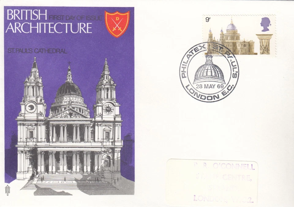 Cathedrals St Pauls GB FDC PHILATEX London EC (a) 1969 (134917)  - Image 1 of 1