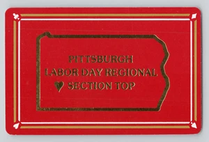 Swap Card Pittsburgh Labor Day Regional Section Top King of Clubs Playing Card - Picture 1 of 2