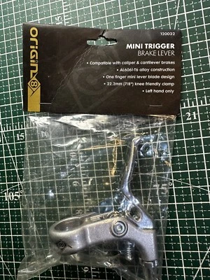 NOS Origin8 Mini Trigger Brake Lever, LH, Silver 120032 - Image 1 of 4