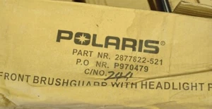 NEW! Genuine Polaris DLX Front BUMPER BRUSH GUARD '09-13 Ranger 2877822-521 - Picture 1 of 3