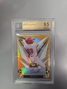 2021 Leaf Valiant Baseball Jay Allen Yellow Autograph #8/10 BA-JA1 - Picture 1 of 9