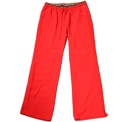 Pantalones Exfoliantes Heart Soul Cintura Elástica Cordón Tiro Medio Rojo PM (28x27) Foto 1 de 4