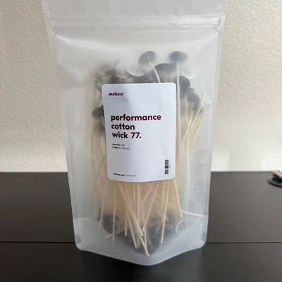 Makesy Performance Cotton Wick 77 100 Count 6 Inch Candle Making Supplies - Image 1 of 3