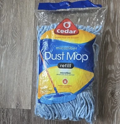 O Cedar Dust Mop Head Refill EVERY WHICH WAY Blue Microfiber New - Image 1 of 3