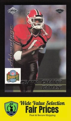 1999 Collector's Edge Advantage #152 Champ Bailey (RC) - Georgia Bulldogs - Imagem 1 de 2