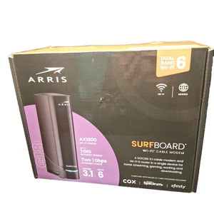Arris Surfboard Dual band wifi cable Modem  AX1800 WiFi 6 & DOCSIS 3.1 - Picture 1 of 8