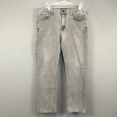 Lucky Brand 221 Original Straight Mens Size 36X30 Zip Fly Black Denim Jeans - Image 1 of 4