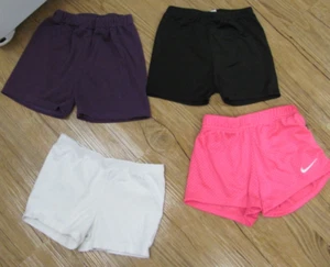 4  Girl's Summer  Shorts Size 6/8, Shein Place & Nike - Picture 1 of 9
