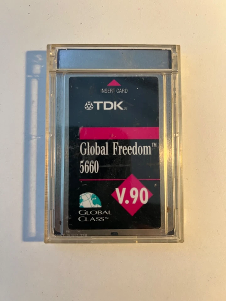 TDK Global Freedom 5660 - Fax/modem plug-in module - PC Card - GSM, AMPS 56Kbps  - Image 1 of 4