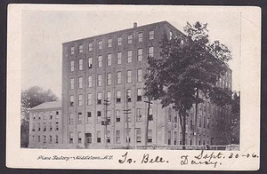 Postal de colección de fábrica de pianos alrededor de 1906 MIDDLETOWN Nueva York Estados Unidos - Imagen 1 de 2