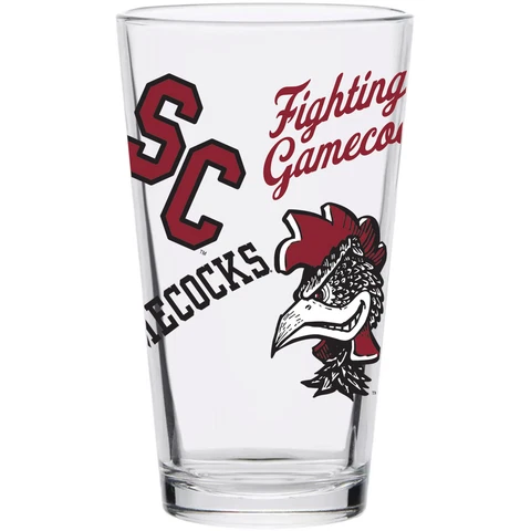 South Carolina Gamecocks 16oz. Medley Vintage Pint Glass Cover