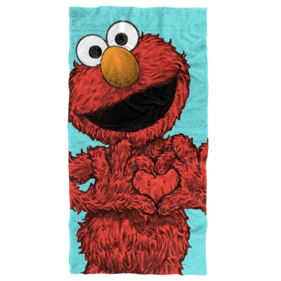 Toalla de playa pintada Sesame Street Elmo con licencia oficial 30"x60" Foto 1 de 4