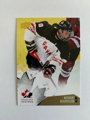 2015-16 Upper Deck Team Canada Juniors Gold #74 Anthony Beauvillier - Image 1 of 2
