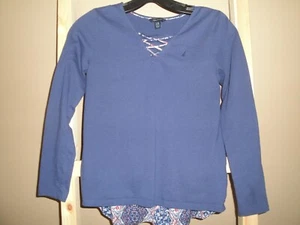 NAUTICA NAVY GIRLS PULLOVER SIZE L/G (12-14) - Picture 1 of 6