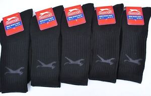 10 Pairs Slazenger Mens Sports Crew Work Short Socks All Colours Size 7-10 