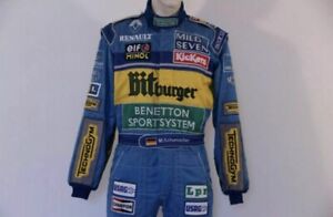 F1 Michael Schumacher 1995 printed Race suit,In All Sizes