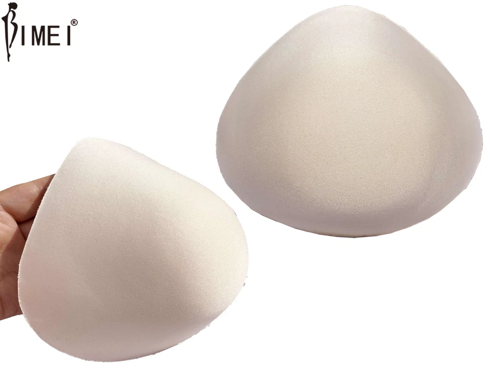 BIMEI One piece Foam Mastectomy Breast Form Prosthesis Bra Insert Pads Women - Image 1 of 4