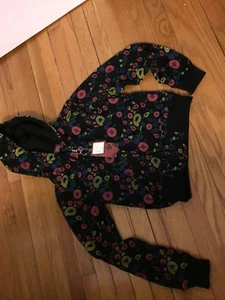 Miss Biancara Girls HOODED SWEAT ZIPPER TOP Size L - Picture 1 of 4