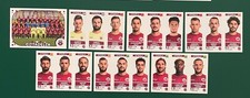 7 PANINI FOOTBALLERS STICKERS 2017-18 COMPLETE CITADEL TEAM FIGURE