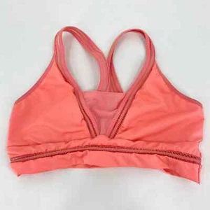 Victoria's Secret Sport Sports Bra Women's L Salmon Orange Pullover Stretch - Picture 1 of 8