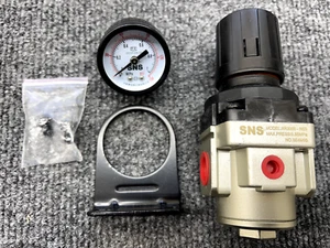 SNS AR3000-N03 Female Thread 3/8 NPT Air Pressure Regulator 0-150 PSI Adjustable - Picture 1 of 10