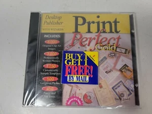 Print Perfect Gold CD SEALED Windows 95 Windows 98 - Picture 1 of 4