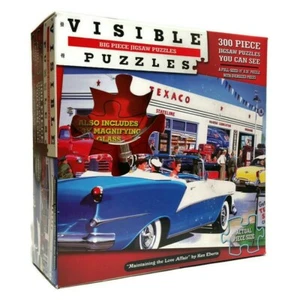 Visible Puzzles Big 300 pc W/Magnifier Maintaining Love Affair by Ken Eberts TDC - Picture 1 of 8