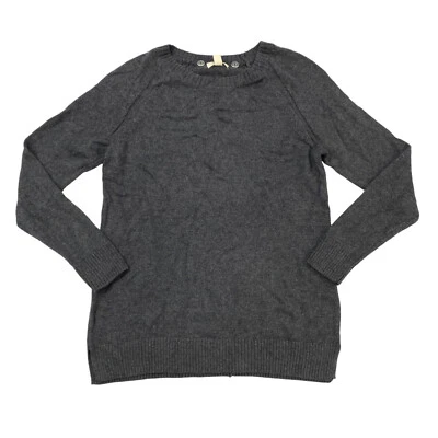 Suéter tejido manga larga jaspeado Style & Co para mujer talla pequeña PM carbón Foto 1 de 4