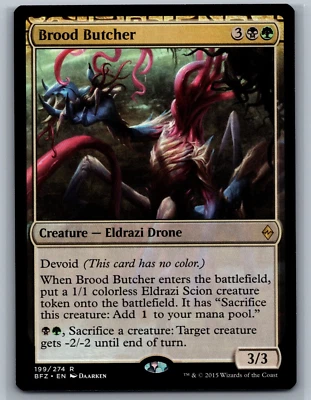 Magic MTG Battle for Zendikar Brood Butcher #199/274 TCG CCG - Image 1 of 2