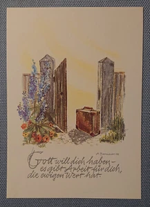 Old Postcard Card Karl Ulrich Nuremberg Quotation Barnewitz - Picture 1 of 2