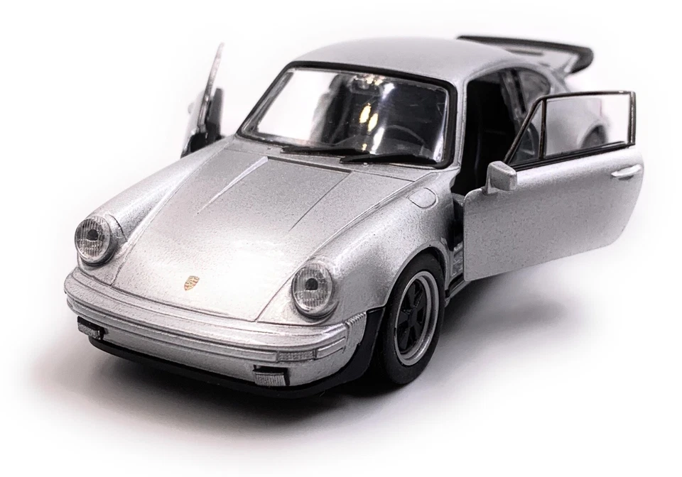 Modellino Auto Porsche 911 930 Turbo Argento Auto Scala 1:3 4-39 Oldtimer - Immagine 1 di 3