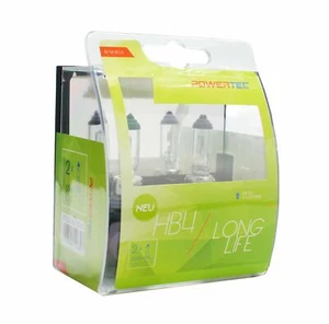 Juego de 2 bombillas Powertec de larga duración HB4 12 V PTZLLHB4-DUO faros franja transparente - Imagen 1 de 1