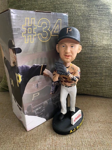 NEW A.J. Burnett #34 Pittsburgh Pirates Camouflage Camo Bobblehead SGA 2013 MLB Cover