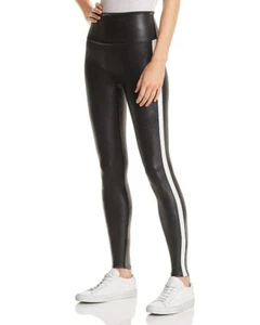 NWT SPANX Faux Leather Leggings for Women Tummy Control with Side Stripe - Picture 1 of 4