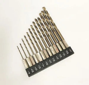 PROFESSIONAL COBALT HEX SHANK QUICK CHANGE DRILL BIT SET - 13pc - Picture 1 of 1