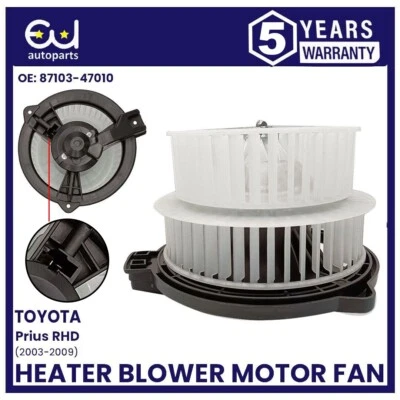 FOR TOYOTA PRIUS HEATER BLOWER MOTOR FAN 2003-2009 8710347010 RHD ONLY - Image 1 of 4