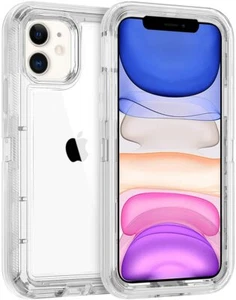 Custodia trasparente per iPhone 11 6.1 resistente grado militare adatta clip Otterbox - Foto 1 di 6