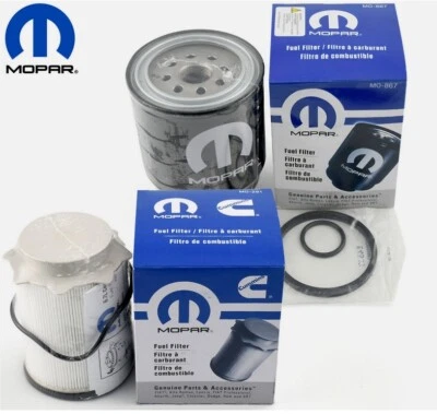 Fits 11-2024 RAM 2500 3500 4500 5500 6.7L DIESEL FUEL & OIL FILTER KIT - Image 1 of 4