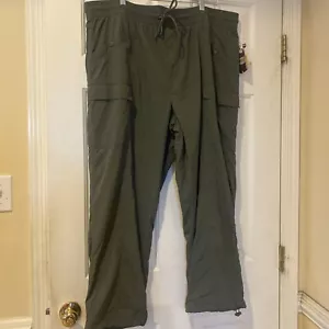 AVIA Women's Sz XXXL(22) Green Woven Cargo Pants Water Repellent NEW W/TAG - Picture 1 of 9