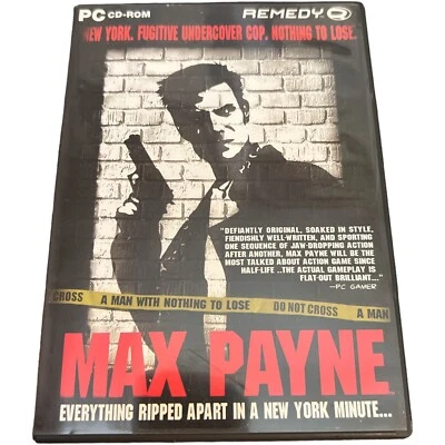Max Payne 2001 PC CD-ROM Game w/Case - Image 1 of 3