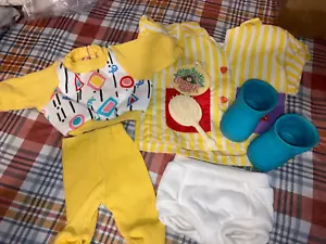 Vintage Cabbage Patch Kids/Doll Clothes - Yellow Cornsilk Outfit (115) - Picture 1 of 5