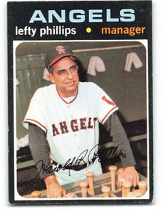 1971 Topps #279 Lefty Phillips EX/NM Angels MG  ID:230690