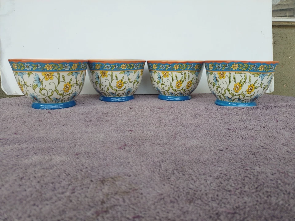 Certified International Torino Ice Cream Dish Bowl 11692471 5" by 3.5"Set of 4 - Изображение 1 из 4