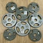 CAP Cast Iron Standard 1" Grip Weight Plates 2.5 5 LB 10LB 25 LB - PR SHIPS FREE