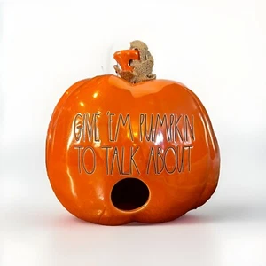 Rae Dunn Give 'Em Pumpkin To Talk About" Vogelhaus. NEU. Herbst, Herbst - Bild 1 von 6